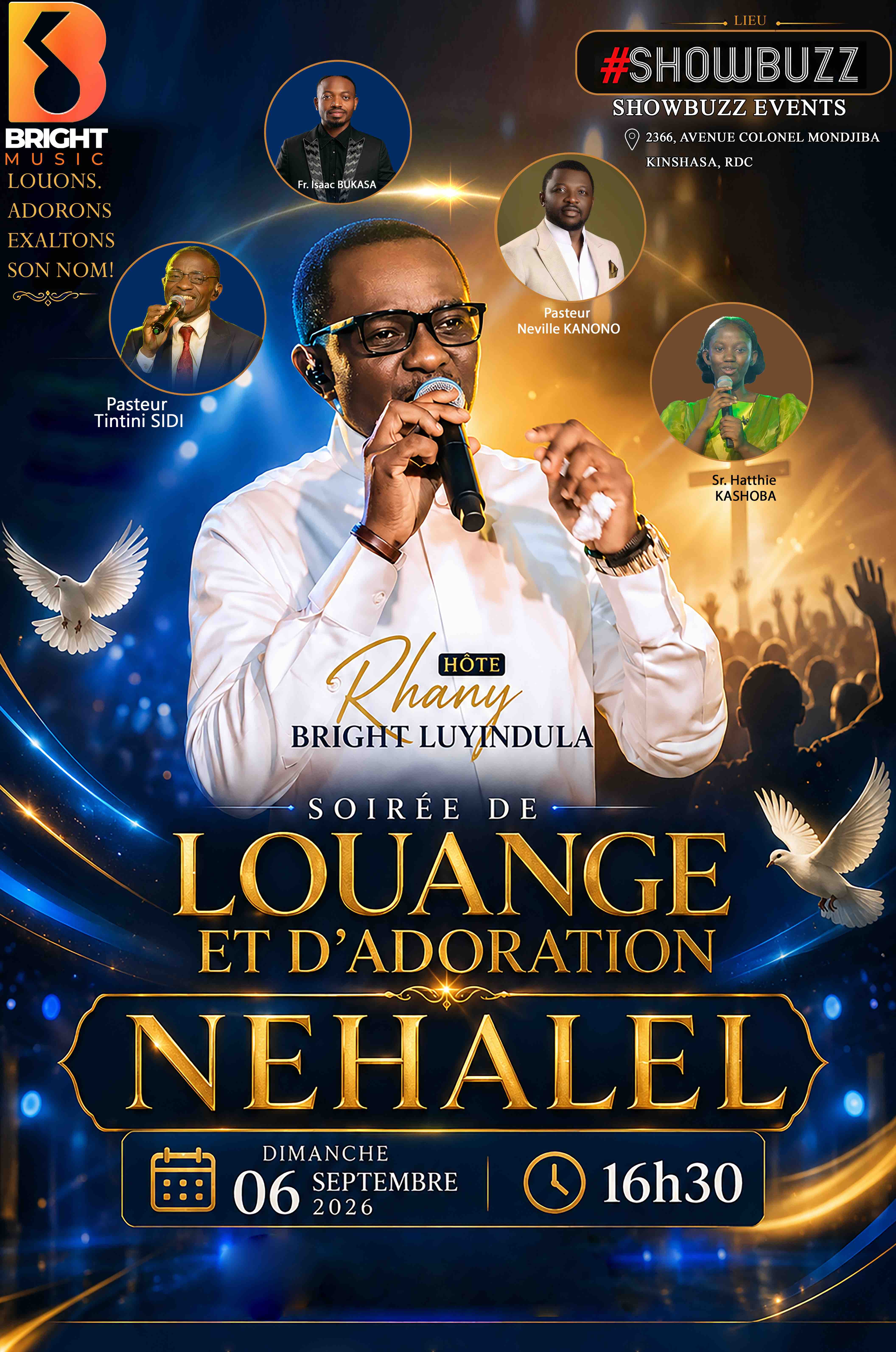 Une soirée de louange et d'adoration dénommée "NEHALEL".